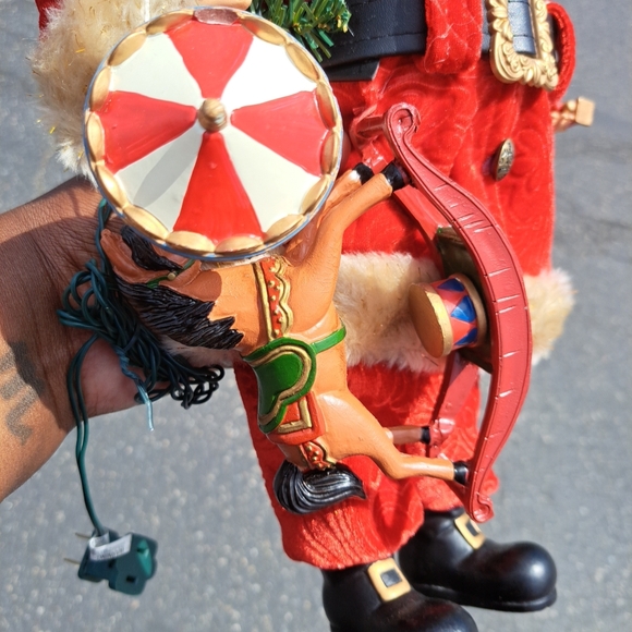 Festive Santa Claus Holiday Figurine in Red - Picture 3 of 16